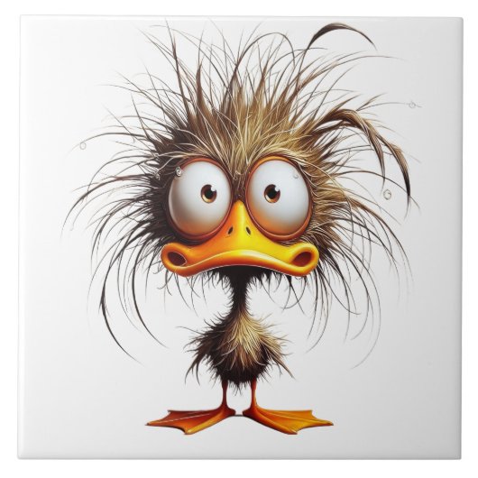 Vreemde vogel tegeltje (Voorkant)