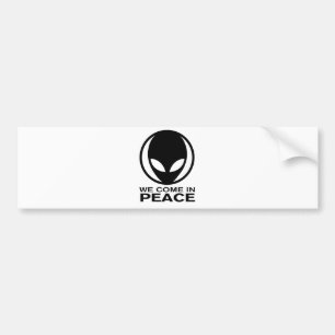 Vreemde vreemdeling die we in vrede brengen bumpersticker