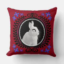 Vreemde Witte Konijn: Rood, Blauw, Roze & Zwart