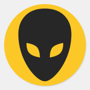 vreemdeling ronde sticker