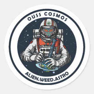 vreemdeling ronde sticker