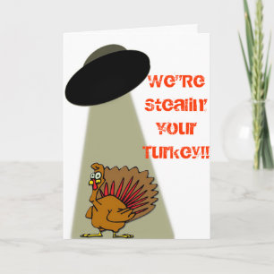 Vreemdeling uit Deze Thanksgiving van Wereld! Feestdagen Kaart