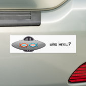 vreemdelingen die dat wisten ? bumpersticker (Op auto)