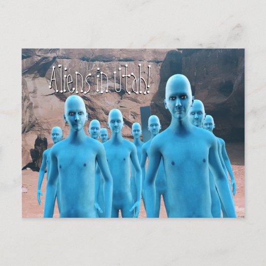 Vreemdelingen in Utah - Briefkaart (Voorkant)