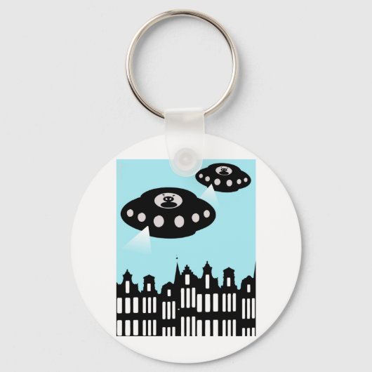 Vreemdelingeninvasie in Amsterdam Sleutelhanger (Voorkant)