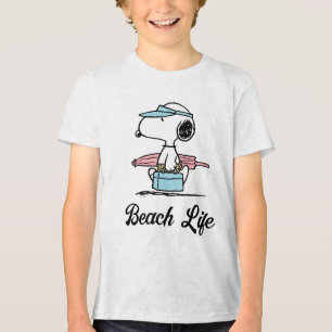 VREEMDEN Beach Bum Snoopy Tri-Blend Shirt