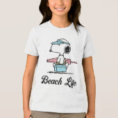 VREEMDEN | Beach Bum Snoopy Tri-Blend Shirt (Voorkant)