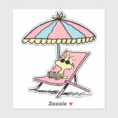 VREEMDEN | Hout bestemd voor het strand Sticker (Vel)