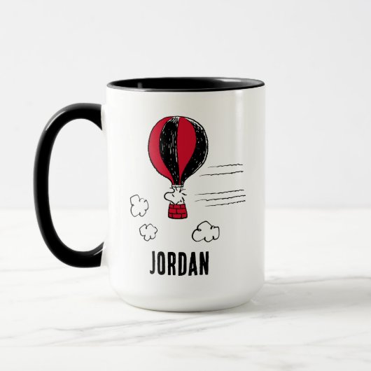 VREEMDEN | Rood en zwart patroon | Jouw namen toev Mok (Links)