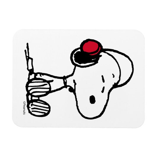 VREEMDEN | Rood en zwart patroon Magneet (Horizontaal)