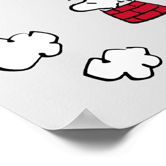 VREEMDEN | Rood en zwart patroon Poster (Hoek)