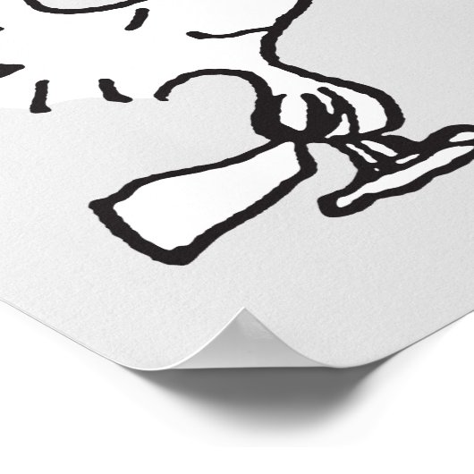 VREEMDEN | Rood en zwart patroon Poster (Hoek)