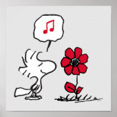 VREEMDEN | Rood en zwart patroon Poster (Voorkant)