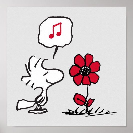 VREEMDEN | Rood en zwart patroon Poster (Voorkant)