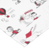 VREEMDEN | Rood en zwart patroon Tafelkleed (Gekanteld)