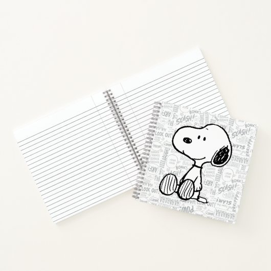 VREEMDEN | Snoopy op Black White Comics Notitieboek (Binnen)