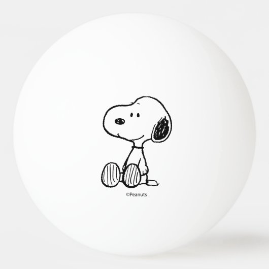 VREEMDEN | Snoopy op Black White Comics Pingpongballen (Voorkant)