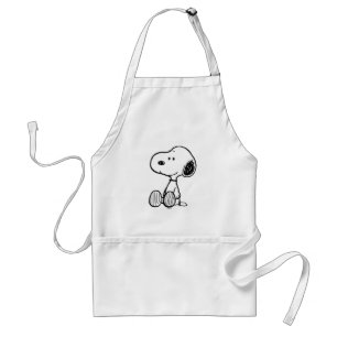 VREEMDEN Snoopy op Black White Comics Standaard Schort