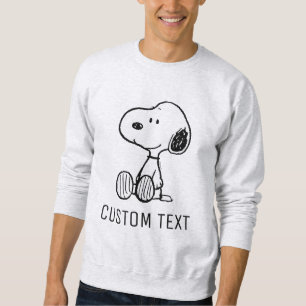 VREEMDEN Snoopy op Black White Comics Trui
