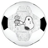VREEMDEN | Snoopy op Black White Comics Voetbal (Gedraaid)