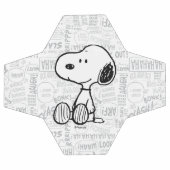 VREEMDEN | Snoopy op Black White Comics Voetbal (Enkel)