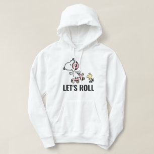 VREEMDEN Snoopy & Woodstock Laten we Roll Hoodie