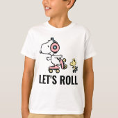 VREEMDEN | Snoopy & Woodstock | Laten we Roll T-shirt (Voorkant)