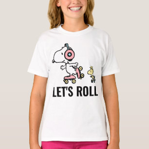 VREEMDEN   Snoopy & Woodstock   Laten we Roll T-shirt