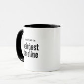 Vreemdste tijdlijn Funny Coffee Hot Beverage Mok (Voorkant links)