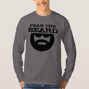 Vrees de baard shirt voor mannelijke mannen