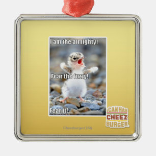 Vrees de Fuzzy! Metalen Ornament