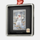 Vrees de Fuzzy! Metalen Ornament (Links)