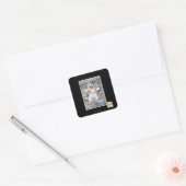 Vrees de Fuzzy! Vierkante Sticker (Envelop)