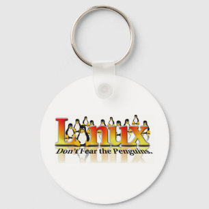 Vrees de pinguïn niet sleutelhanger