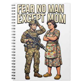 Vrees Geen Man Behalve Mama Militaire 01 Notitieboek