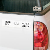 Vrees God geen virus Bumpersticker (Op Truck)