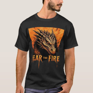 Vrees het Vuur Draak T-Shirt