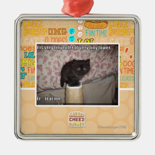 Vrees me metalen ornament (Voorkant)