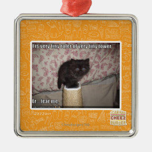Vrees me metalen ornament