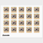 Vrees me vierkante sticker (Vel)