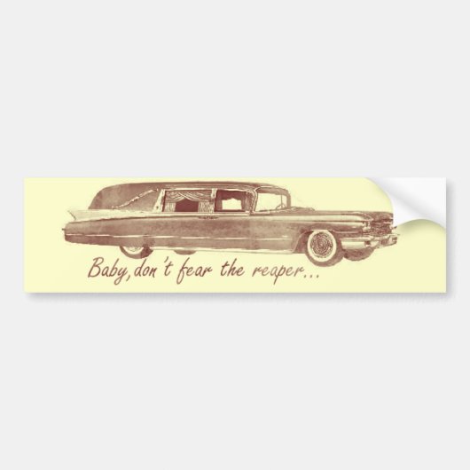 Vrees niet dat er een scherp ontwerp is bumpersticker (Voorkant)