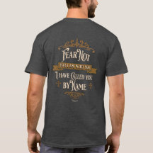 "Vrees Niet" Gouden Kruis Vintage Schrift