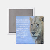 "Vrees niet, ik ben bij de Lion Magnet Magneet (Voorkant / Achterkant)