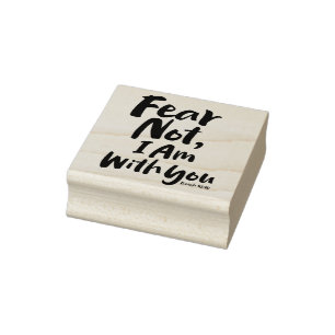 VREES NIET, IK BEN met u Christelijk - Hoop op het Rubberstempel