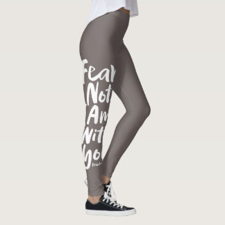 VREES NIET, IK BEN met u Christelijk, Kruisgod Jez Leggings