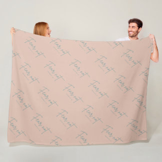 "Vrees niet." Jesaja 41:10 Fleece Deken