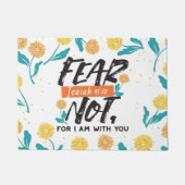 Vrees niet Jesaja Bijbelvers Inspirerend ontwerp Deurmat (Voorkant)