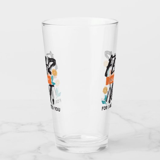 Vrees niet Jesaja Bijbelvers Inspirerend ontwerp Glas (Links)