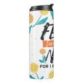 Vrees niet Jesaja Bijbelvers Inspirerend ontwerp Thermosbeker (Gedraaid links)