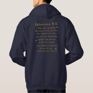 Vrees niet, want ik ben bij je Christelijke Bijbel Hoodie